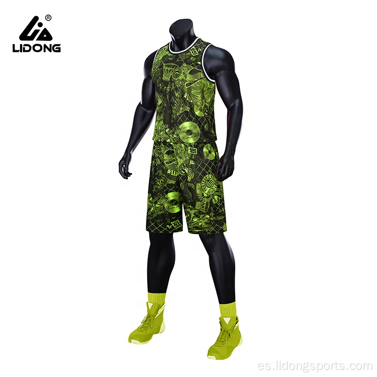 Diseño de uniforme de baloncesto de sublimación para equipo