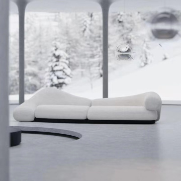 Diseño elegante de moda moderna acogía sofás