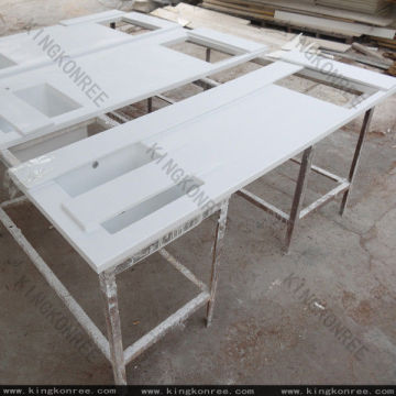 High Intensity Engineered Quartz Countertop With Sink Cut Out 3200x1600mm