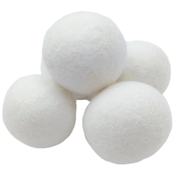 Hoogwaardige 100% natuurlijke Nieuw -Zeelandse schapenwollen droger Balls - milieuvriendelijk en extra groot
