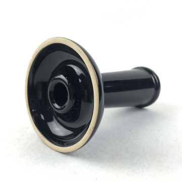 Shisha black ceramic painted bowl chicha nargile funnel bowl hookah