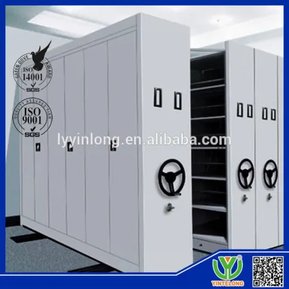 Legal Document Shelving on Mobile Systems/Steel Mobile Compact Library Shelves