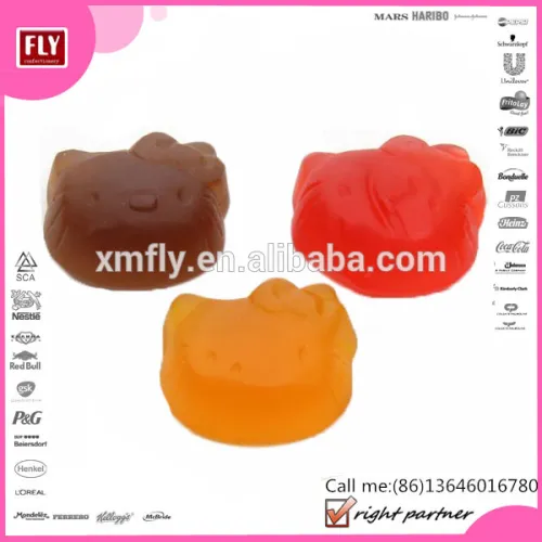 Fruit Gelatin Cat Shape Jelly Candy Gummy, High Quality Fruit Gelatin