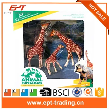 High simulation plastic sika deer family model toys animal