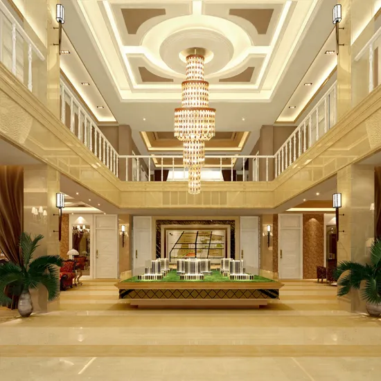 Luxury Lobby Hotel Glass Led Chandelier Pendant Light