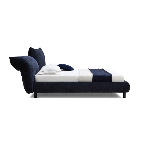 Fabric Soft Bed Modern Design Wooden Frame Fabric Soft Bed Supplier