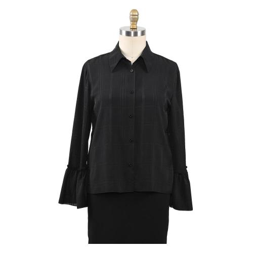 Jacquard Shirts Vrouw Blouse Dames Tops