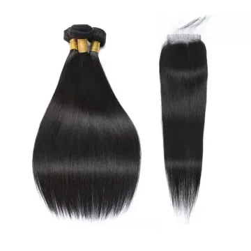 10A Grade Unprocessed Brazilian Virgin Hair Extensions: 3 Bundles of 100% Straight Human Hair