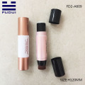 Dupla extremidade de plástico concealer fundação stick tubo