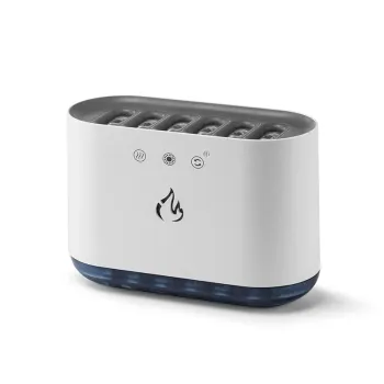 Rainbow Light Household 900ML Fire Flame Dynamic Air Humidifier USB Aroma Diffuser - Trending New Arrivals