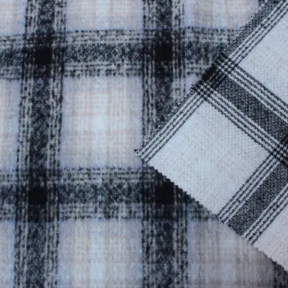 Scotch Check Fabric Black 100% Polyester Fabric