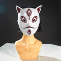 Máscara facial japonesa de cosplay de raposa de anime