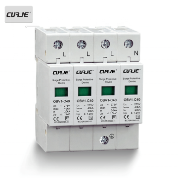 220V OBV1-C40/4P Zinc Oxide Surge Arrester