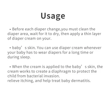 Wholesale best baby diaper rash cream nappy cream