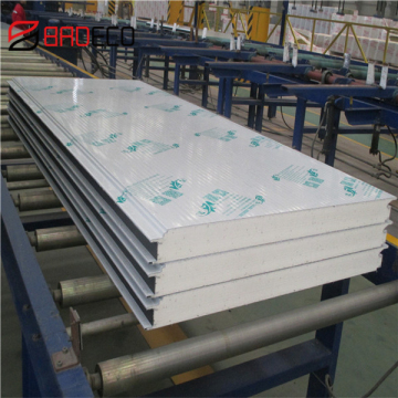 Antique Corrugated Galvanized PU Sandwich Panels Soundproof PU Foam Wall Panel