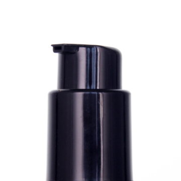 Black Glass Lotion Bottle With Glossy Pump