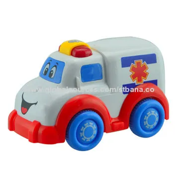 Funny Cartoon Ambulance Toy with Light and Sound