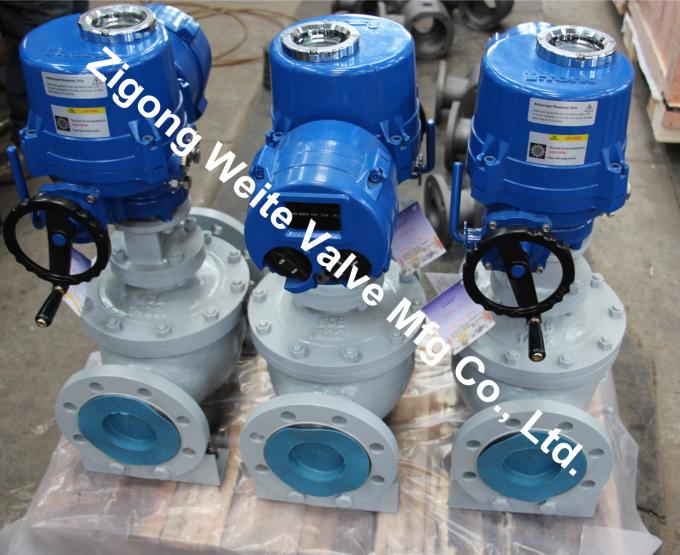 electric ball valves in workshop