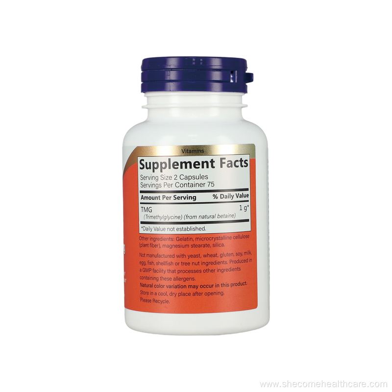 TMG Betaine Trimethylglycine Liver Support TMG capsules
