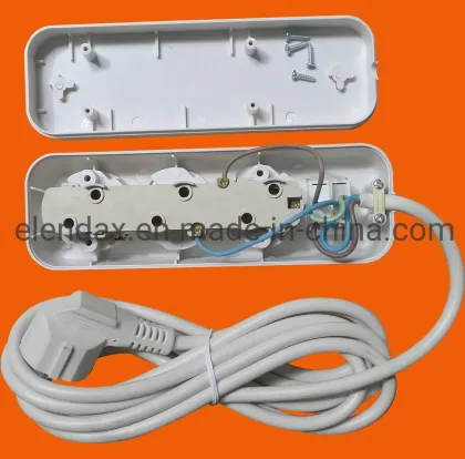 European Power Socket Three-Way Socket (E8003ES)