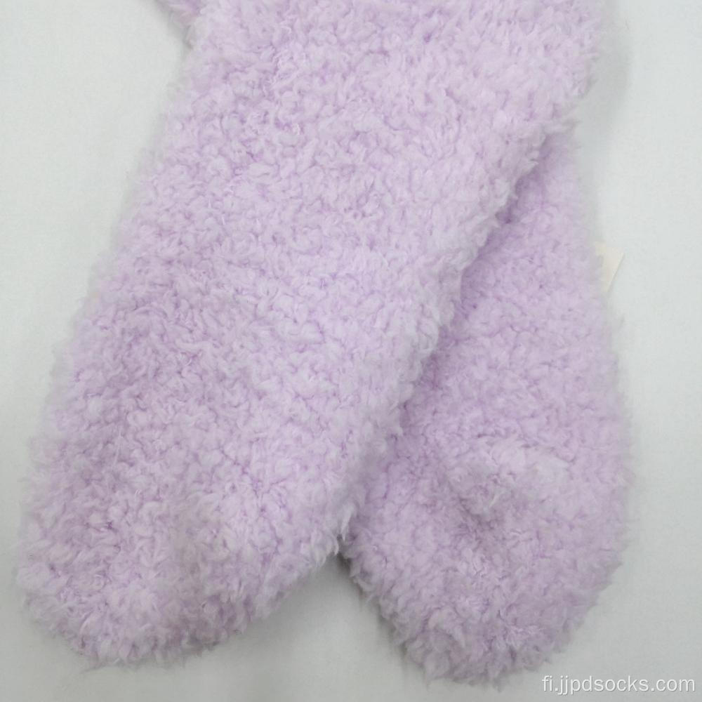 Violetti paksu mikrokuituinen kodikas sukat