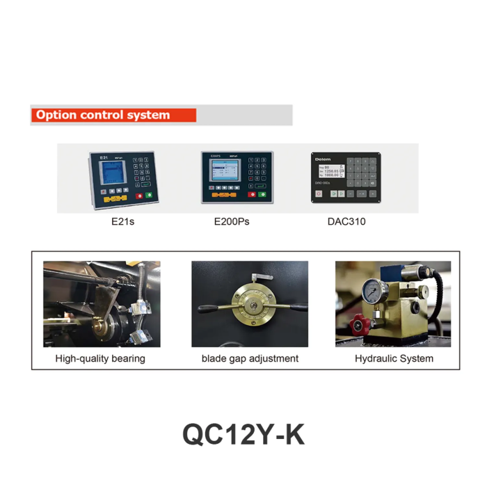QC12Y/K Series hydraulic CNC swing shearing machine