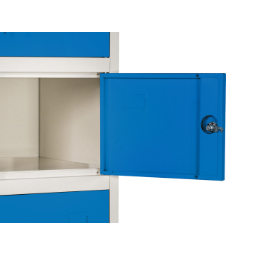 6 Door Single Metal Locker Storage