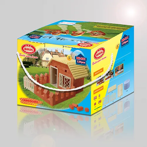 Construstion Toys Red Houses- Farm House
