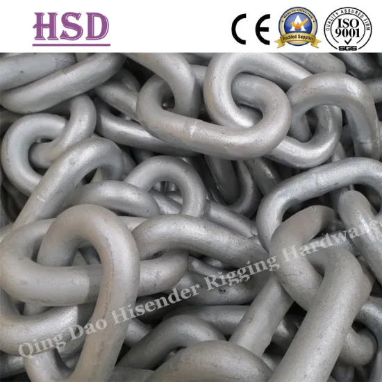 Hot Galvanized Open Link Anchor Chain 10mm-72mm
