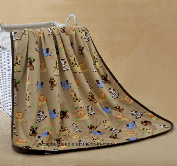 Chinese Comfortable Stripe Printing Travel Blanket