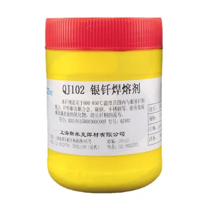 Comprehensive Guide to Welding Fluxes: QJ102 Silver Brazing Solvent, CJ301 Brazing Flux, and QJ201 Aluminum Brazing Flux