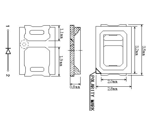 900nm IR LED - 2835