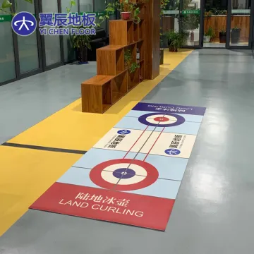 PVC 3D Printed Land Curling Training Floor