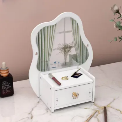 Modern Luxury Creative Cloud Makeup Mirror Jewelry Storage Box