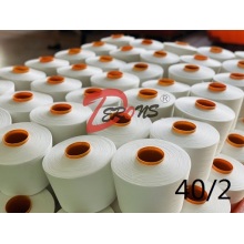 Fil 100 % polyester 40S/2 RAW BLANC