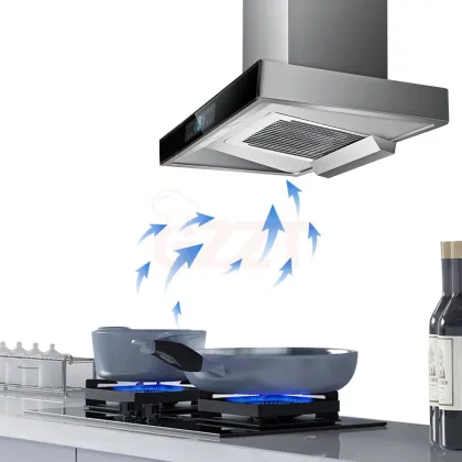 Large Suction Double Suction Range Hood for Kitchens