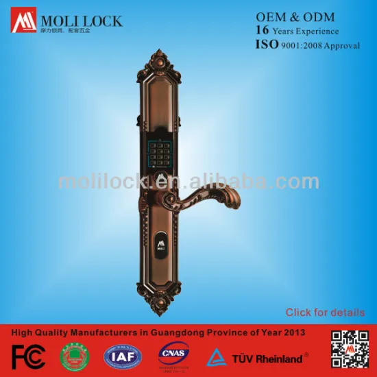 security combination biometric password login door padlock