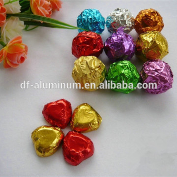 colorful aluminum foil chocolate wrapping paper
