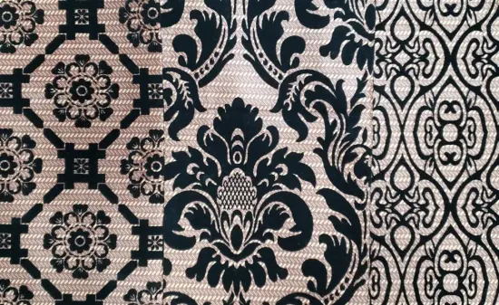 Polyester Knitted Flocking Fabric for Upholstery Sofa Cover