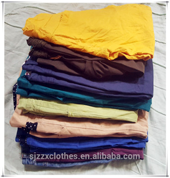 used clothing, fashion women pants used clothes