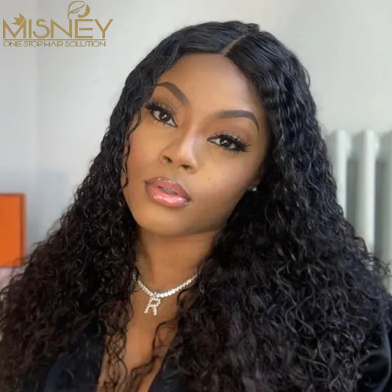 HD Human Hair Wigs 13x4 Lace Frontal Wig Water Wave Lace Front Human Hair Wigs For Women Transparent Lace Frontal Wigs Misney