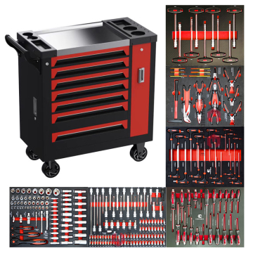 7-Drawer Rolling Tool Chest with Key Lock for Garage & Workshop