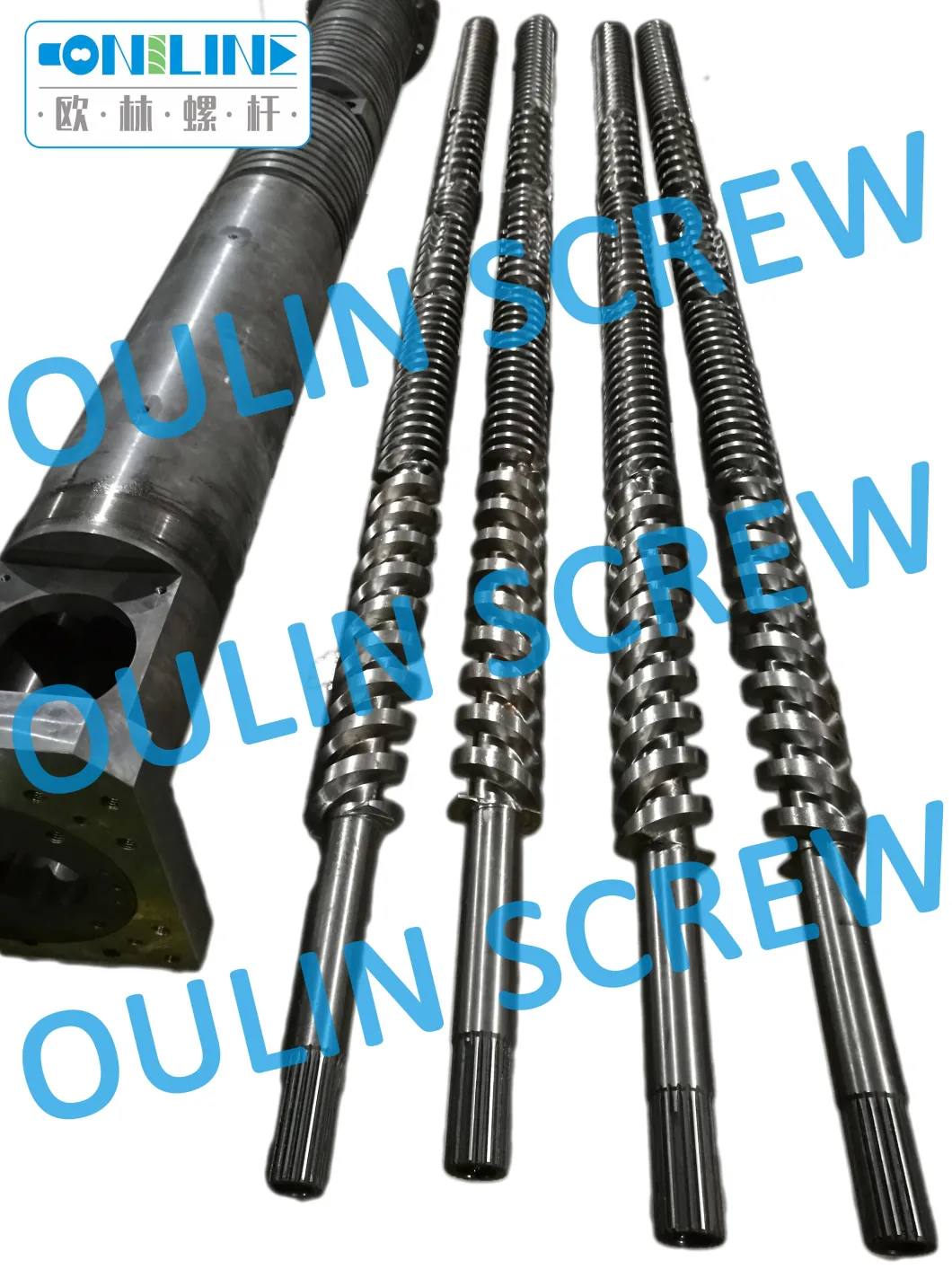 Theysohn 88-26 Bimetallic Twin Parallel Screw and Barrel for PVC Pipe