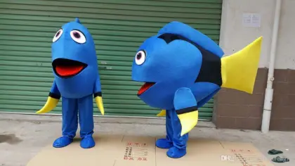 New Finding Nemo Lovely Dory Fish Mascot Costume Hand-made Party and Promotional Supply Adult Size
