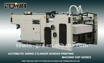 Automatic swing cylinder screen printing machine
