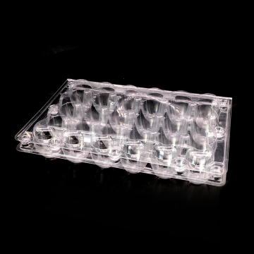 Dostosowane przezroczyste 24-dołkowe plastikowe pudełko na tacę na jajka przepiórki
