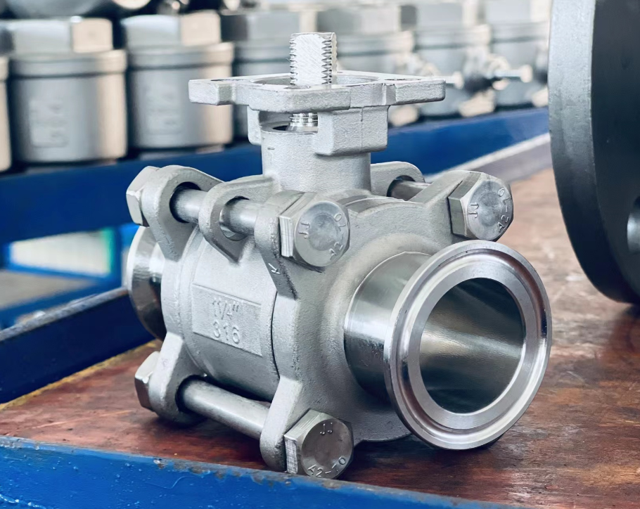 3pc Clamp End Ball Valve 1