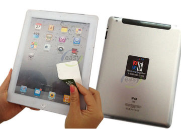 Logo Printed And Reusable Ipad Screen Cleaner, Self-adhesive Micro Fiber Sticky Screen Cleaners
