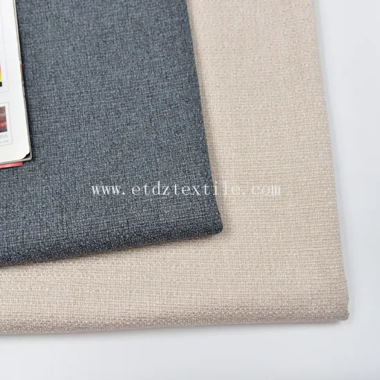 Upholstery 100% Polyester Textile Linen Woven Decorative Sofa Fabric