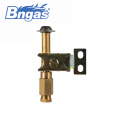 Gas burner control valve gas pilot burner assemblies